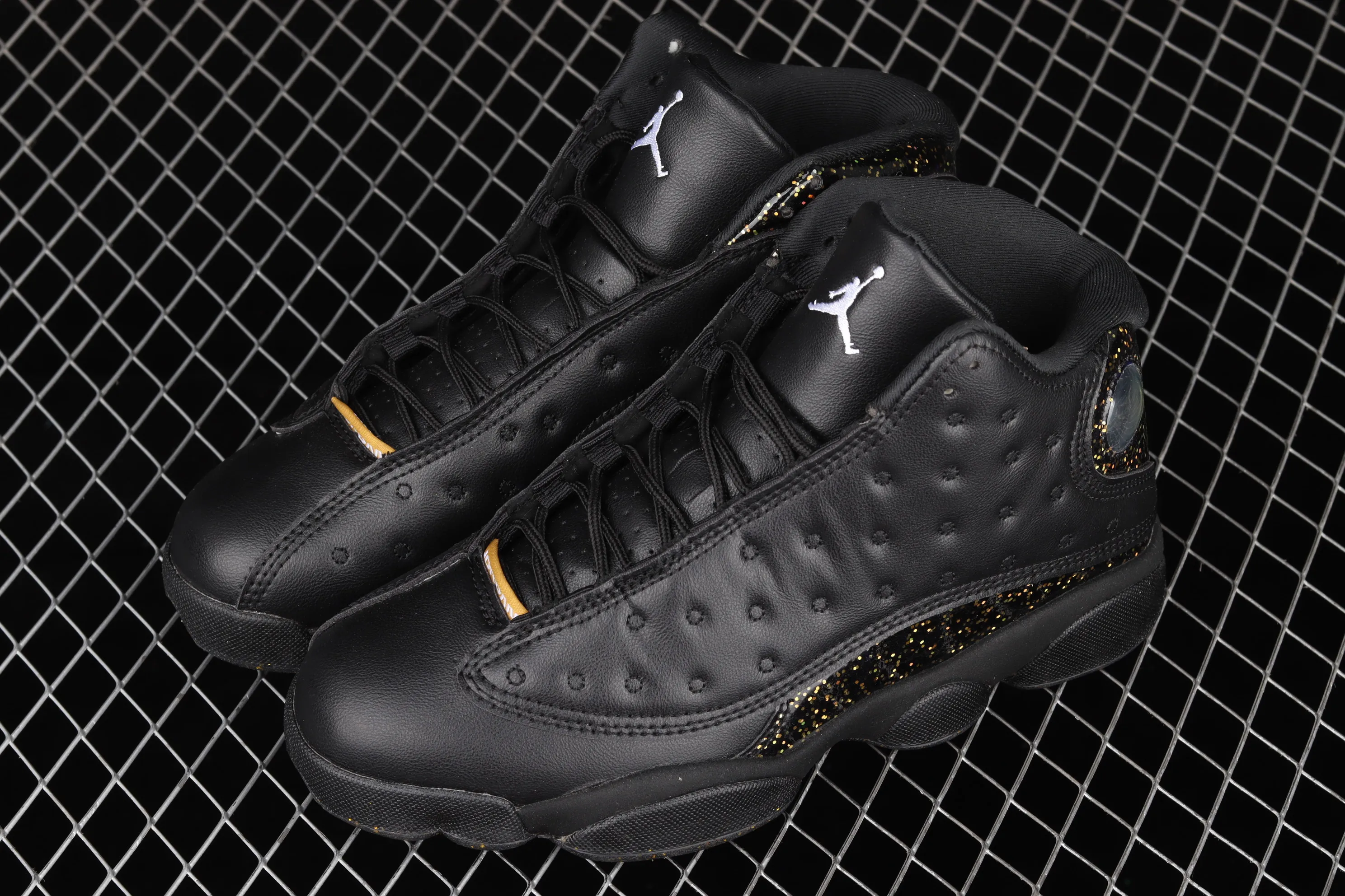 All categories Air Jordan Jordan series basketball shoes Air Jordan 13 G version Air Jordan 13 GS "Black Gold" AJ13 Joe 13 black stars DC9443-007
